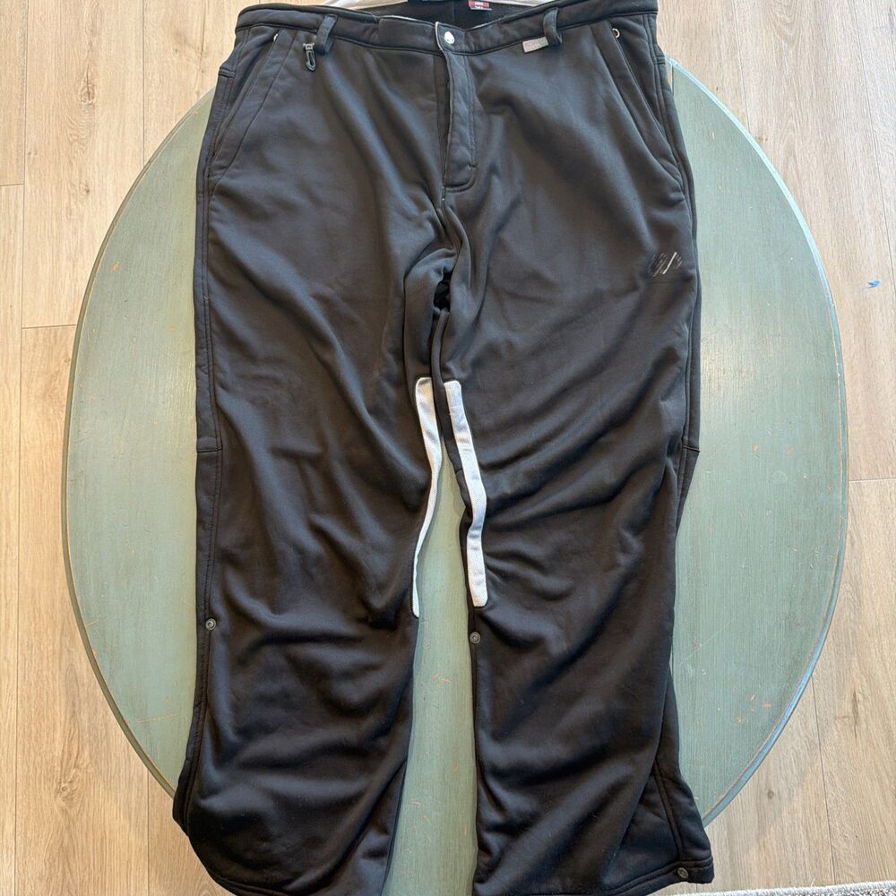 686 Smarty 3 In 1 Fleece Liner Pants Men XL Black Sweatpants Midlayer Only